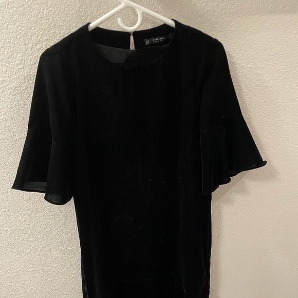 Zara Dresses Zara Women Black Velvet Dress Poshmark
